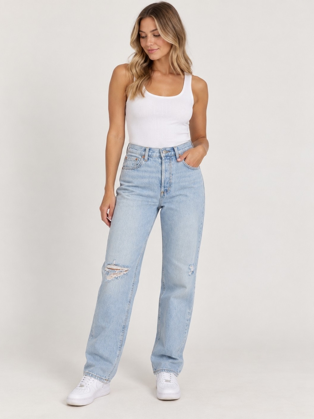 Denim Forum ’90s Boyfriend High Loose Jeans